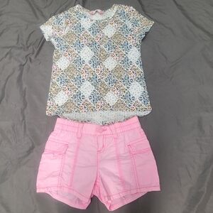 Girl's Short And Top Outfit, Size 7